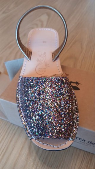 Abarca Menorquina Glitter Talla 36