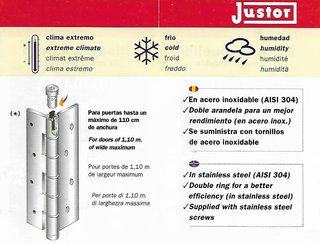 Bisagra muelle Justor oro