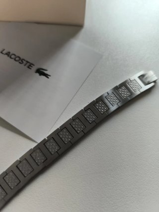 Pulsera Lacoste Hombre color plata