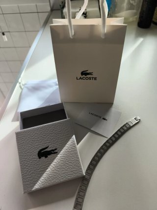 Pulsera Lacoste Hombre color plata