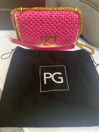 Bolso Purificación García Rosa y Dorado