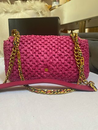 Bolso Purificación García Rosa y Dorado