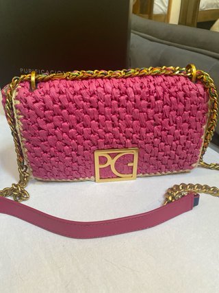 Bolso Purificación García Rosa y Dorado