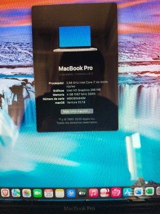MacBook Pro 2010 Apple Plata