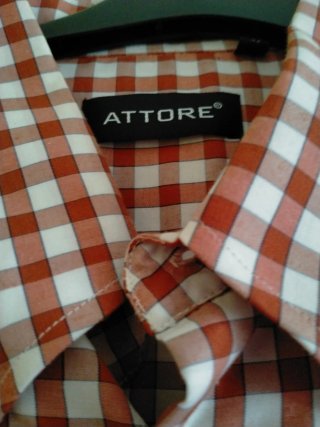 Camisa de cuadros ATTORE roja y blanca