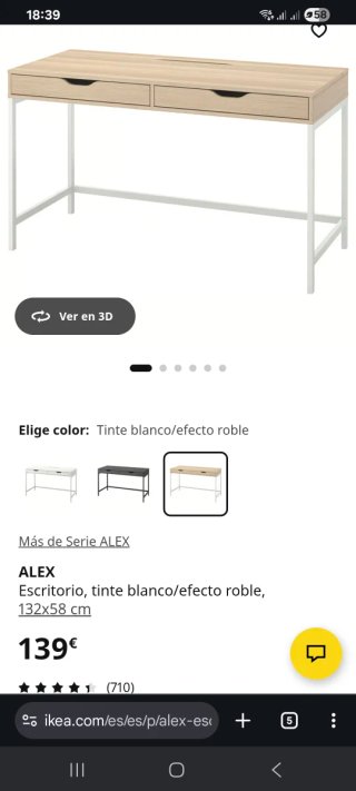 Escritorio Alex de Ikea