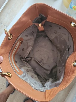 Bolso Pierre Cardin Marrón Piel
