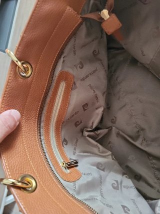 Bolso Pierre Cardin Marrón Piel