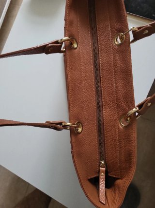Bolso Pierre Cardin Marrón Piel