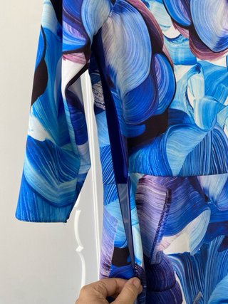 Vestido cóctel azul