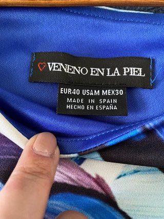 Vestido cóctel azul