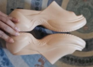 Sandalias SMFK tacón alto rosa