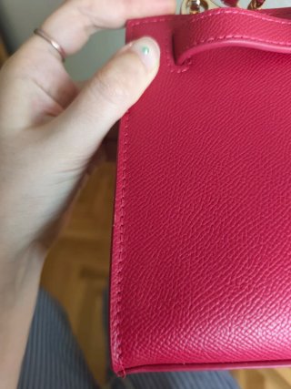 Bolso Label Rose Rojo