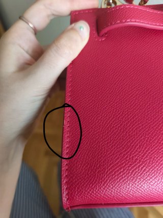Bolso Label Rose Rojo
