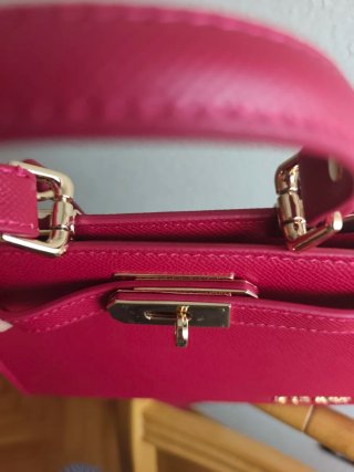 Bolso Label Rose Rojo