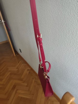 Bolso Label Rose Rojo