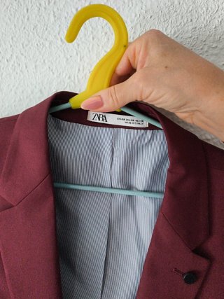 Traje granate hombre Zara