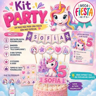 Kit de decoración para cumpleaños o eventos