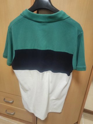 2 polos hombre azul, gris y blanco
