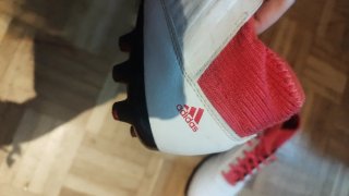 Zapatillas Fútbol Adidas Tacos Blancas Rojas