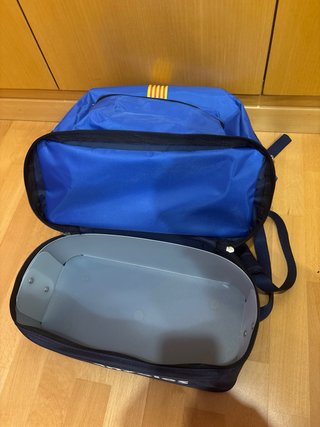 Mochila azul de entrenamiento