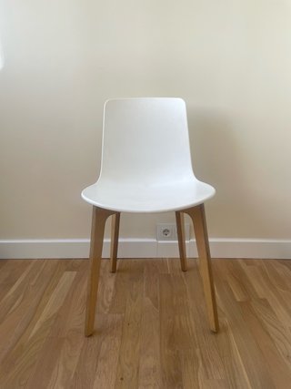 Pack 6 Sillas Comedor Plástico y Madera