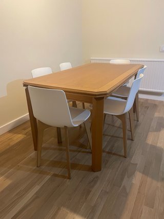Pack 6 Sillas Comedor Plástico y Madera