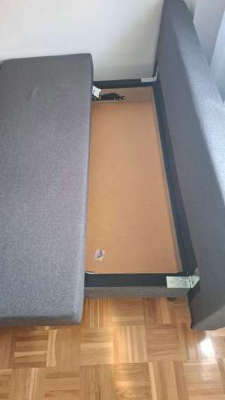 Sofá Cama Ikea Asarum Gris