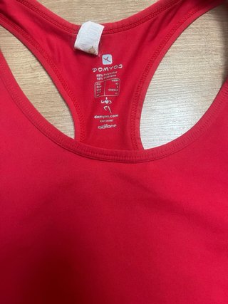 Camiseta deportiva Domyos roja talla M