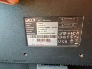 (URGENTE) Poco usado Pantalla Acer Negra