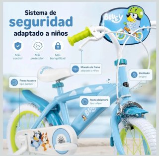 Bicicleta infantil Bluey 14 pulgadas