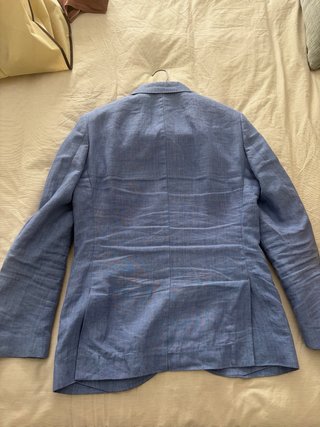 Americana de lino azul Cortefiel Talla M