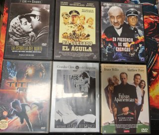 Pack 6 Películas DVD Acción, Suspense, Guerra