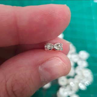 Espaciadores strass 8mm para manualidades
