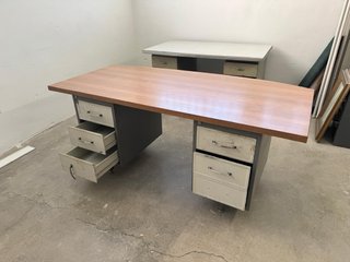 Escritorio Vintage Industrial Madera y Metal