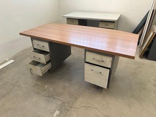 Escritorio Vintage Industrial Madera y Metal
