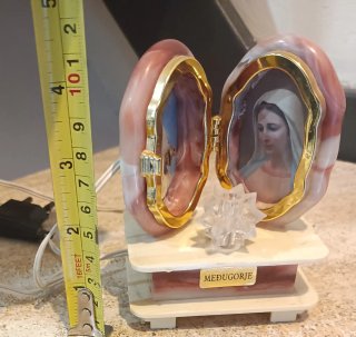 Piccolo Altarino luminoso Medjugorje vintage