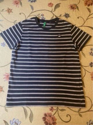 Lote Benetton: Polo Blanco y Camiseta 6/7 años