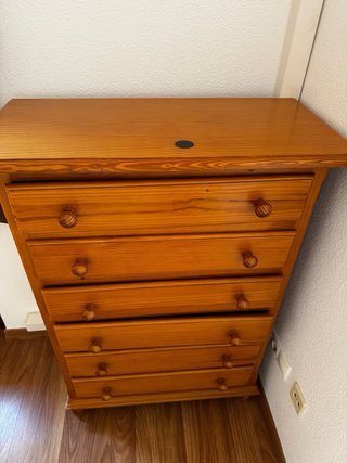 Cómoda de madera 6 cajones