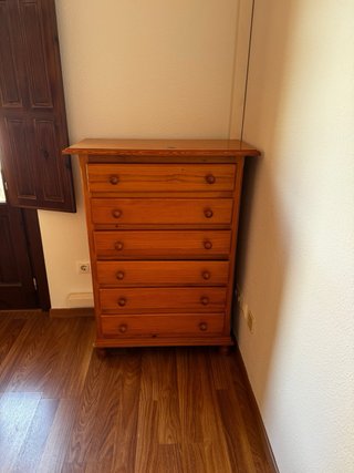 Cómoda de madera 6 cajones
