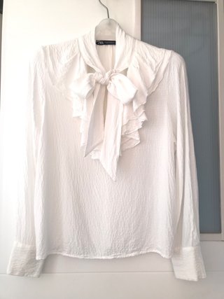 Camisa Zara Blanca Talla XS
