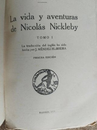 Libro la vida y Aventuras de Nicolás Nickleby