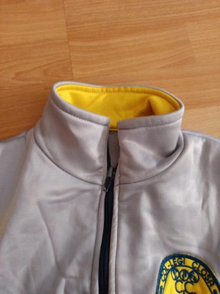 Chaqueta Chándal Col•legi Closa Gris y Amarillo