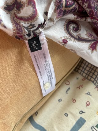 Blusa de seda estampada mujer