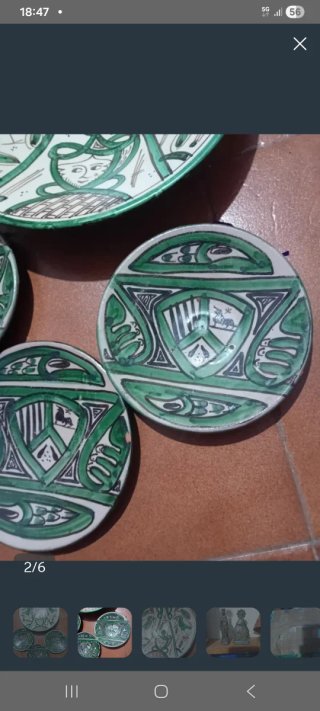 Platos de Teruel decorados