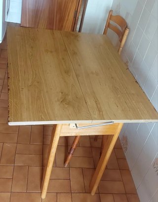Mesa de cocina extensible madera