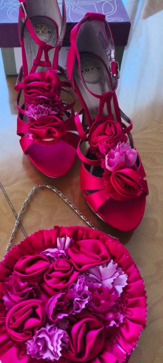 Conjunto Sandalias y Bolso Fiesta. OPORTUNIDAD!!!