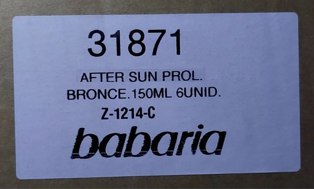 BABARIA After Sun Aloe Vera 150 ml