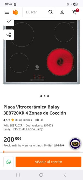 Vitrocerámica Balay