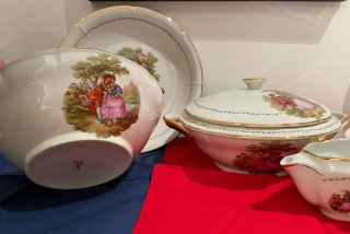 Vajilla Ancel Limoges fina Porcelana Fragonard
